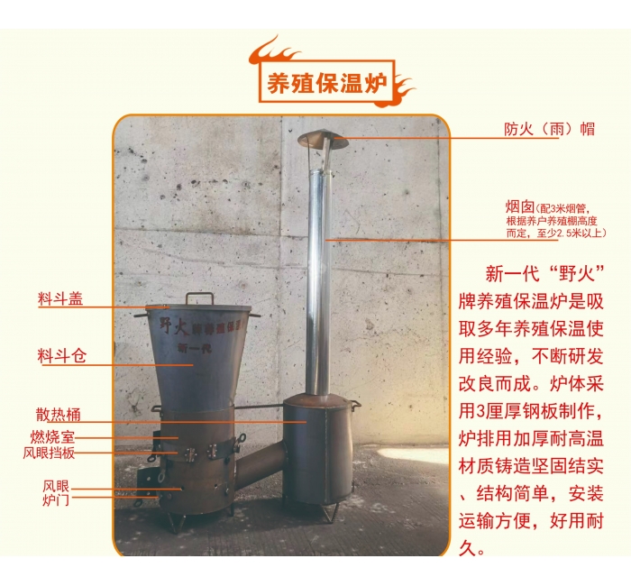 野火牌养殖保温专用炉